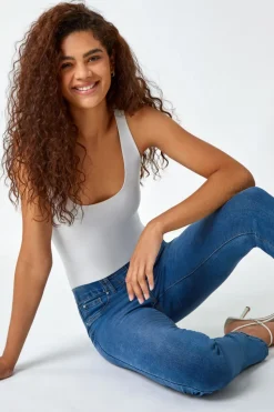 Roman Denim Elastic Waist 31" Denim Stretch Jegging
