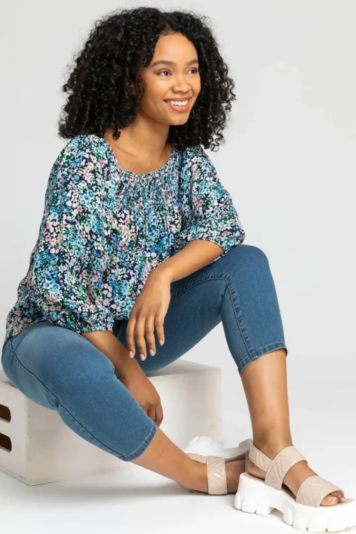 Roman Denim Petite Stretch Crop Denim Jegging