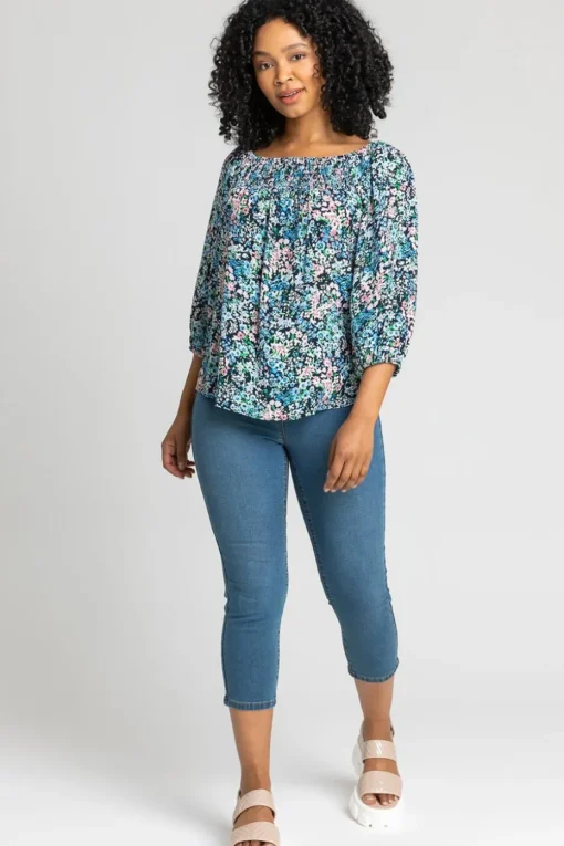 Roman Denim Petite Stretch Crop Denim Jegging