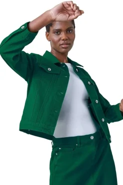 Roman Green Classic Cotton Denim Jacket