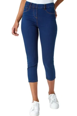 Roman Indigo Cropped Stretch Denim Jegging