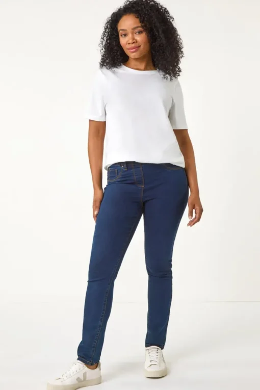 Roman Indigo Petite Denim Stretch Jegging