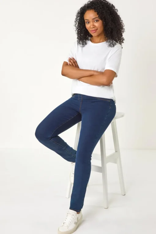 Roman Indigo Petite Denim Stretch Jegging
