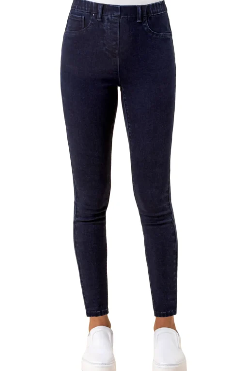 Roman Indigo Ultimate Stretch Elastic Waist Jegging 29"