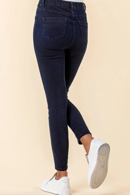 Roman Indigo Ultimate Stretch Elastic Waist Jegging 29"