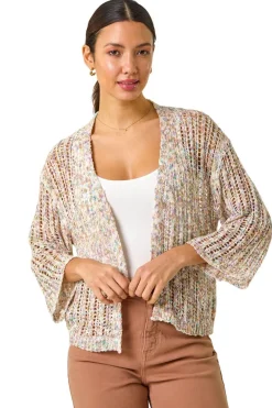 Roman Multi Stitch Detail Knit Cardigan