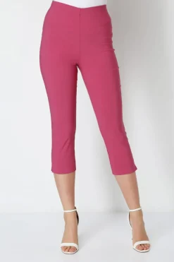 Roman Pink Cropped Stretch Trouser