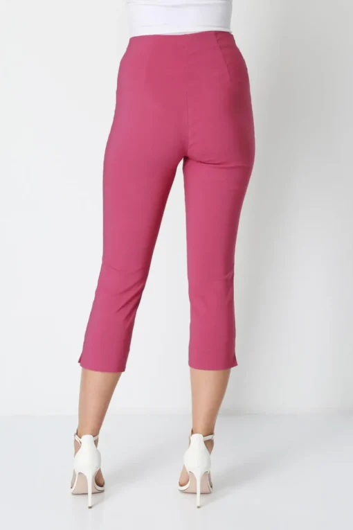 Roman Pink Cropped Stretch Trouser