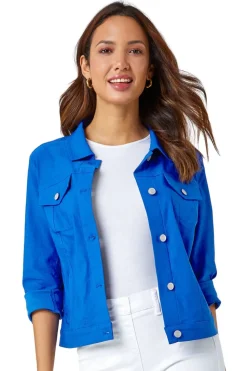 Roman Royal Blue Stretch Pocket Detail Jacket