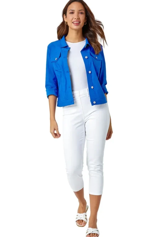 Roman Royal Blue Stretch Pocket Detail Jacket
