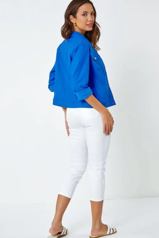 Roman Royal Blue Stretch Pocket Detail Jacket
