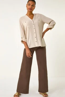 Roman Stone Buttoned Pocket Shirt