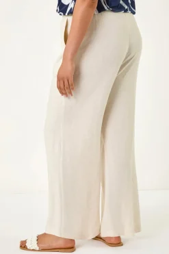 Roman Stone Curve Linen Mix Trousers