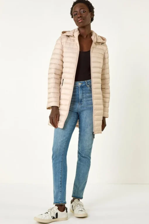 Roman Stone Padded Hooded Coat