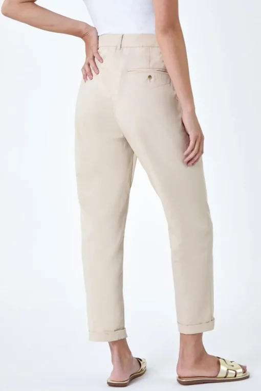 Roman Stone Petite Cotton Blend Stretch Chino Trousers