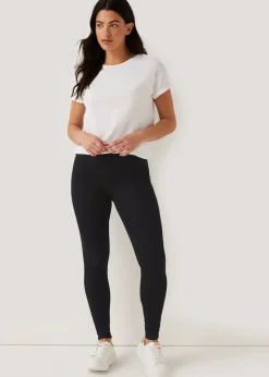 Rosie Black Pull On Jeggings (Long Length)