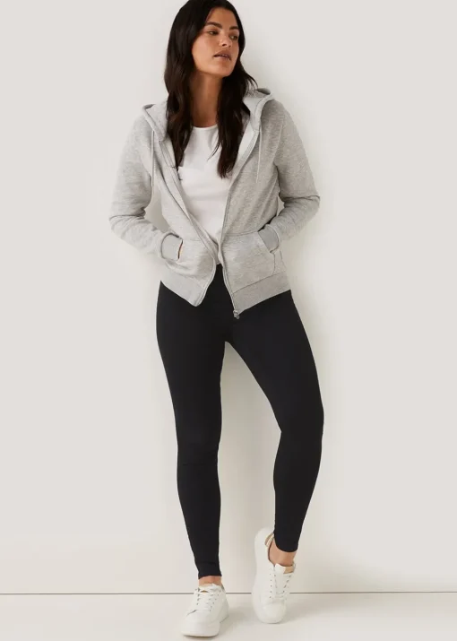 Rosie Black Pull On Jeggings (Long Length)