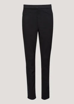 Rosie Black Pull On Jeggings (Long Length)