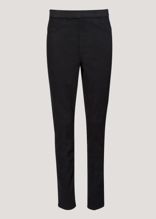 Rosie Black Pull On Jeggings (Long Length)