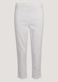 Rosie White Cropped Pull On Jeggings