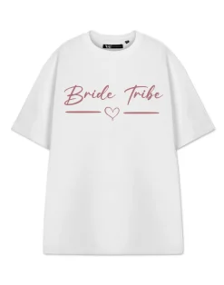 Show Me The Merch Bride Tribe White T Shirt