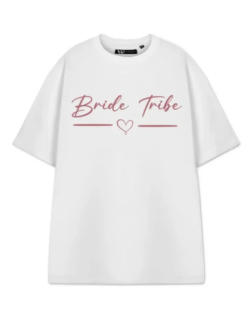 Show Me The Merch Bride Tribe White T Shirt