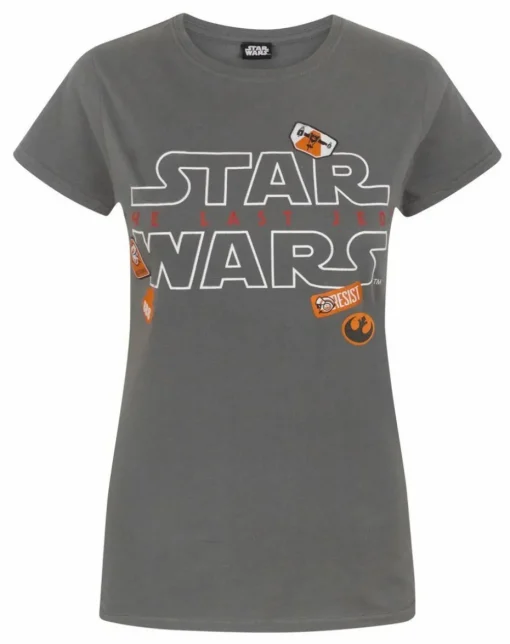 Star Wars Grey Badges T Shirt