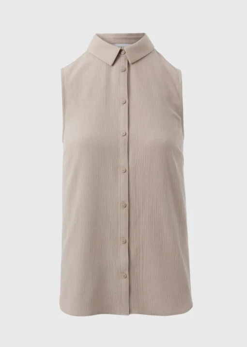 Stone Sleeveless Shirt