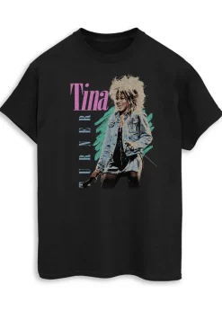 Tina Turner Private Dancer Black Boyfriend Fit T-Shirt