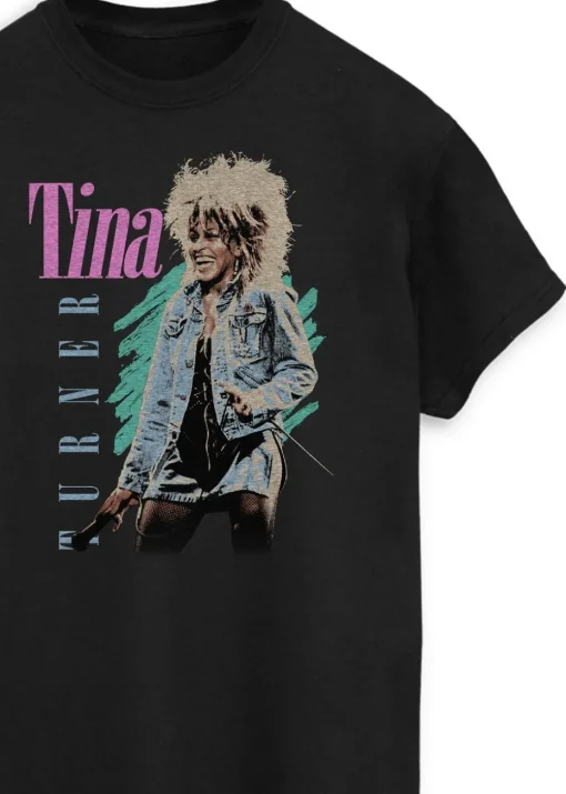 Tina Turner Private Dancer Black Boyfriend Fit T-Shirt