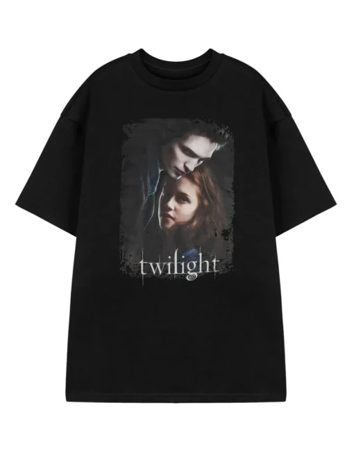 Twilight Black Movie Poster Short Sleeved T-Shirt