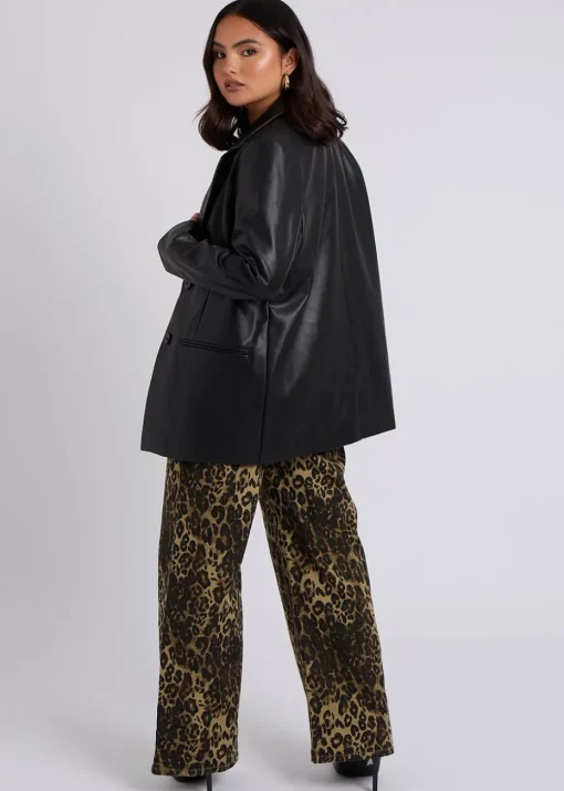 Urban Bliss Black PU Blazer
