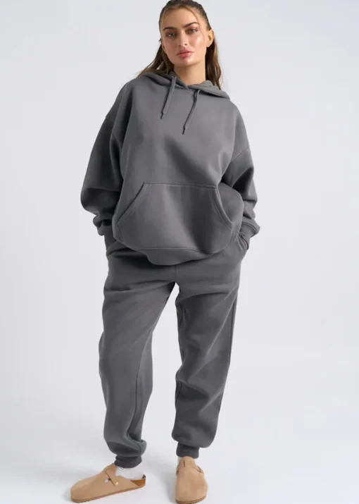Urban Bliss Charcoal Oversized Hoodie
