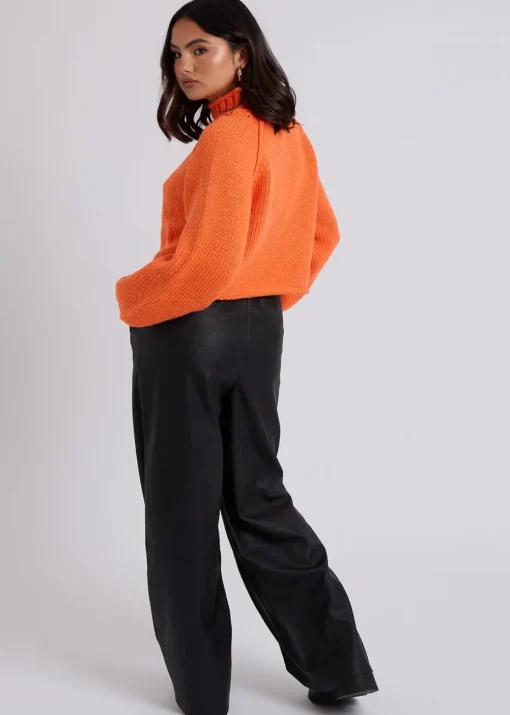 Urban Bliss Orange Exposed Seam Jumper
