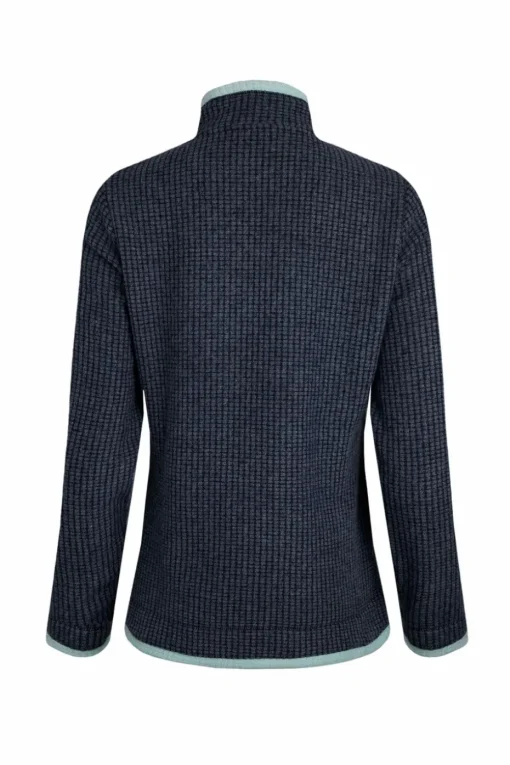 Weird Fish Blue Beye 1/4 Zip Grid Fleece
