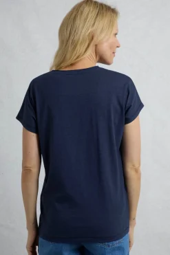 Weird Fish Blue Fly Free Slub Graphic T-Shirt