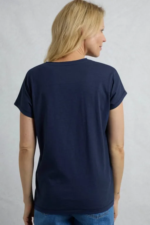 Weird Fish Blue Fly Free Slub Graphic T-Shirt