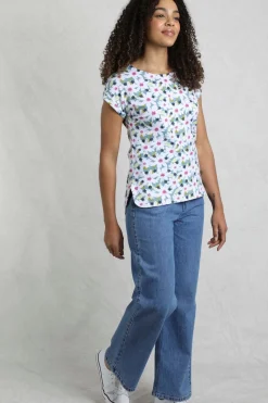 Weird Fish Blue Paw Paw Printed T-Shirt