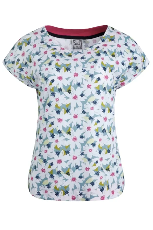 Weird Fish Blue Paw Paw Printed T-Shirt