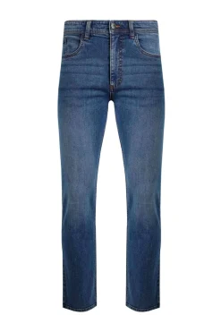 Weird Fish Denim Blue Eddie Straight Leg Denim Jeans