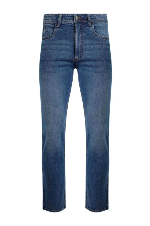 Weird Fish Denim Blue Eddie Straight Leg Denim Jeans