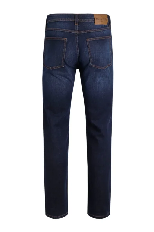 Weird Fish Denim Blue Eddie Straight Leg Denim Jeans
