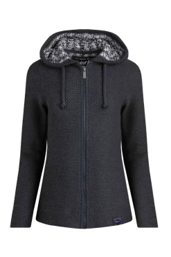 Weird Fish Navy Chicoa Full Zip Macaroni Hoodie