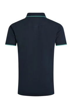 Weird Fish Navy Pammie Pique Polo Shirt
