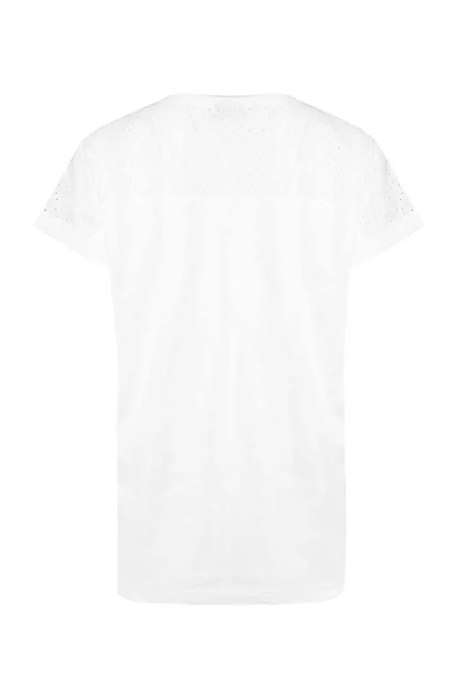 Weird Fish White Pernille Cutaway T-Shirt