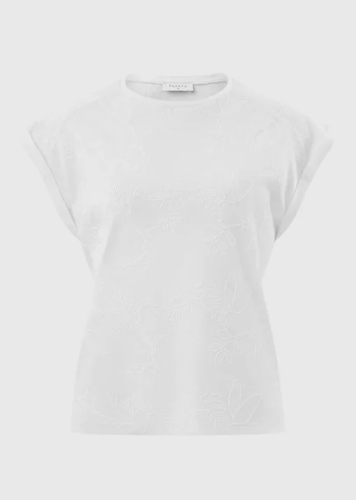 White Cornelli Embroidered T-Shirt
