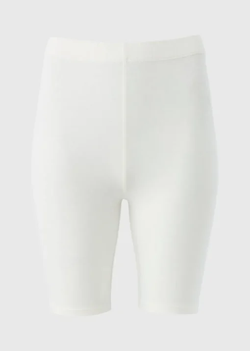 White Cycling Shorts