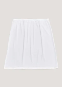White Half Slip