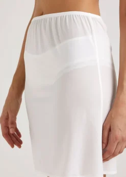 White Half Slip
