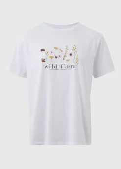 White Wild Flora T-Shirt